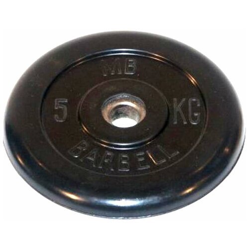 Диск Barbell обрезиненный 5 кг. 26 мм