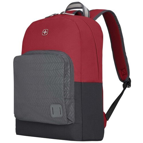 Городской рюкзак WENGER NEXT Crango, с отделением для ноутбука 16', красный/черный, переработанный ПЭТ/Полиэстер, 33х22х46 см, 27 л (611980)