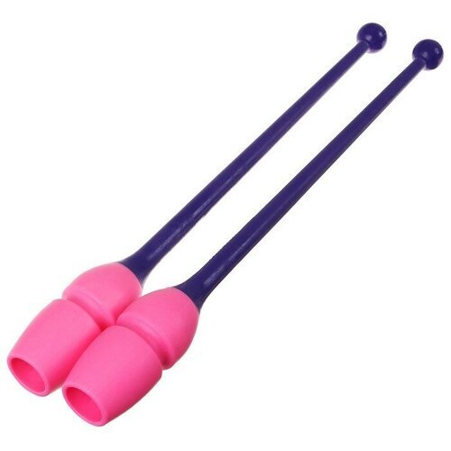 Булавы гимнастические сборные PASTORELLI MASHA, 40,5 cм, FIG, цвет розовый/фиолетовый