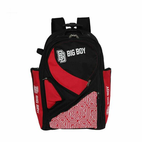 Рюкзак на колесах BIG BOY Elite Line Senior арт. BB-BACKPACK-EL-RD, полиэстер, черно-красно-белый
