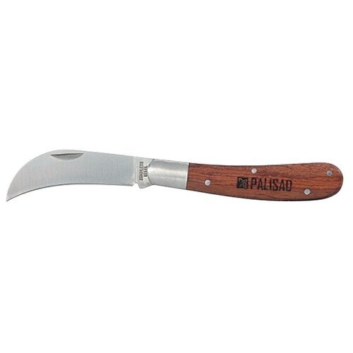 Нож садовый складной 170мм, изогнутое лезвие Palisad 79001