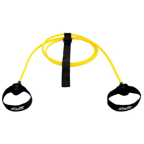Эспандер для лыжника (боксера, пловца), универсальный BaseFit ES-901 220 см 2 кг желтый/черный