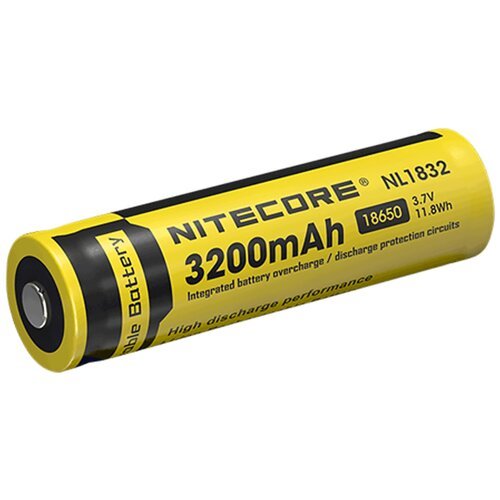 Аккумулятор Nitecore Rechargeable NL1832 18650 Li-Ion 3200mAh для фонарей