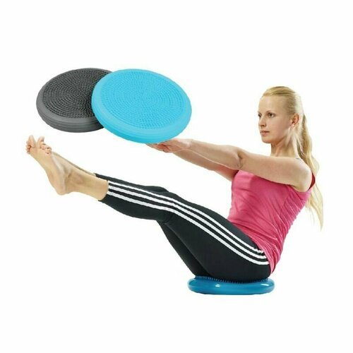 Подушка балансировочная, полусфера для фитнеса, йоги и гимнастики, вес нагрузки до 100 кг