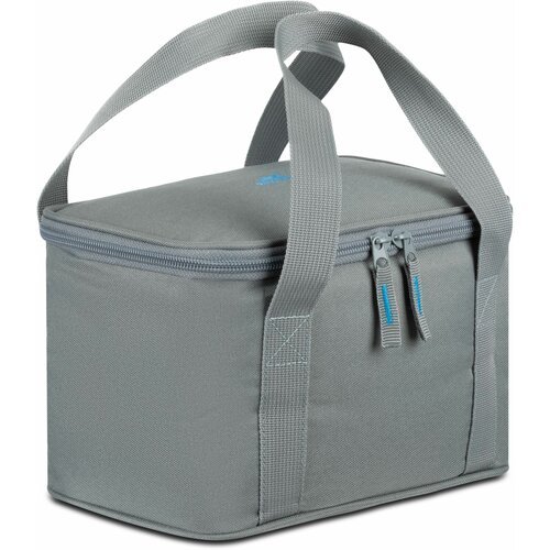 RIVACASE 5705 grey Изотермическая сумка холодильник, 5 л, для 6 банок 0,5 л, с плечевым ремнем