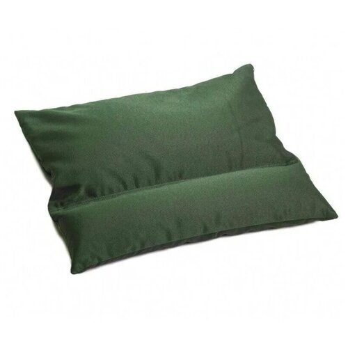 Подушка из гречихи с валиком под шею, темно-зеленый