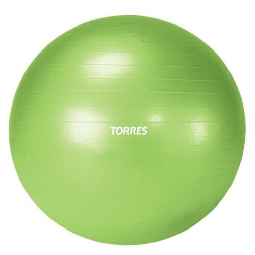 Гимнастический мяч Torres AL121155GR 55 см, антивзрыв, с насосом, зелёный
