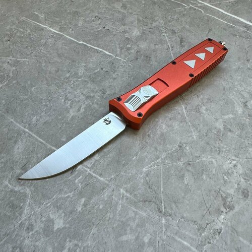 Автоматический нож Steelclaw Аргон-02 сталь D2 рукоять оранжевый алюминий