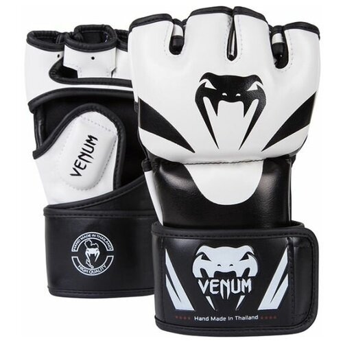 Перчатки для единоборств Venum Attack MMA Gloves S черный/белый VE\EU-VENUM-0681\BW-0S-00