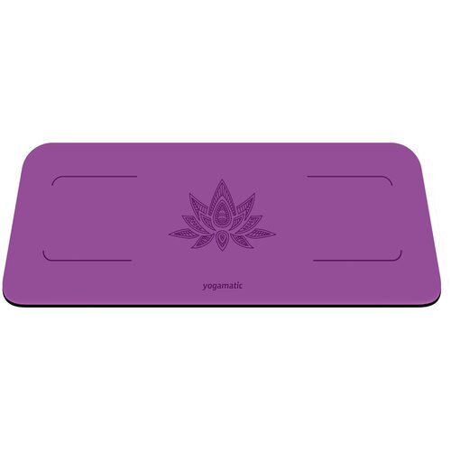 Мини коврик для йоги Art Yogamatic Yoga Pad Purple, 65х25х0.55 см, фиолетовый, защита коленей