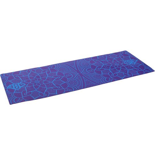 Коврик для йоги Larsen PVC, 180х61х0.5 см фиолетовый надпись 1.1 кг 0.5 см