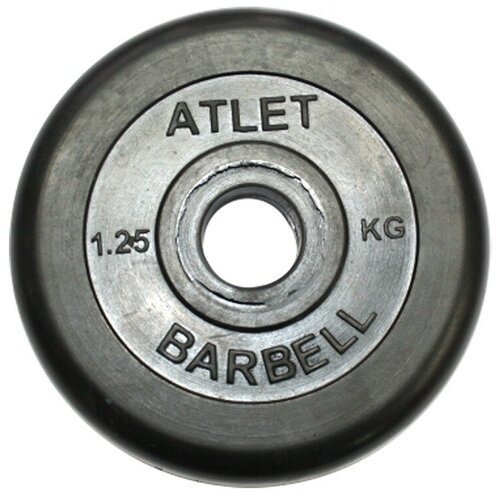 Диск MB Barbell MB-AtletB26 1.25 кг 1.2 кг 1 шт. 50 см 40 см черный