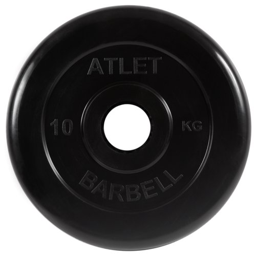 Диск MB Barbell MB-AtletB51 10 кг черный