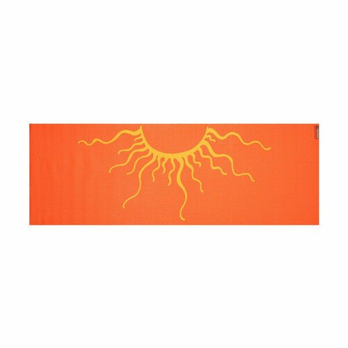 Коврик для йоги Hugger Mugger Gallery Collection ярко-оранжевый с рисунком