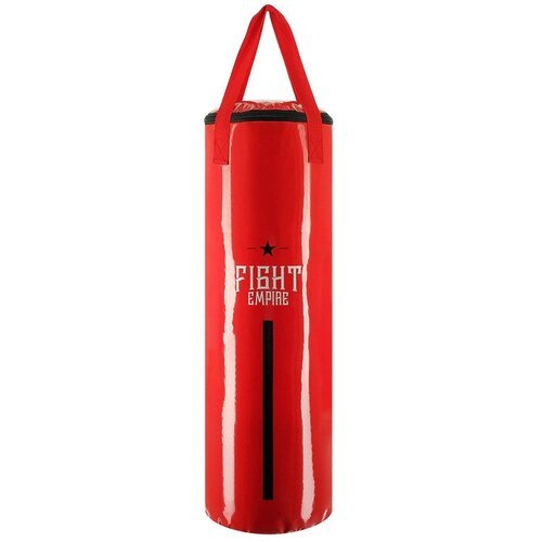 Мешок боксёрский FIGHT EMPIRE, на ленте ременной, красный, 80 см, d=25 см, 15 кг