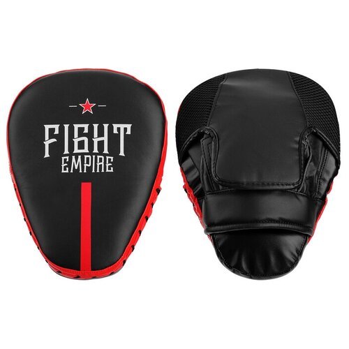 Лапа боксёрская FIGHT EMPIRE PRO, 1 шт, цвет чёрный/красный