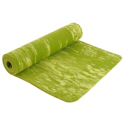Коврик для йоги Sangh Yoga mat, 183х61х0.8 см зеленый рисунок 1 кг 0.8 см