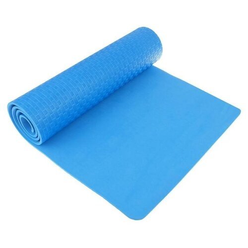 Коврик для йоги 183 х 61 х 0,7 см, цвет синий 5073365