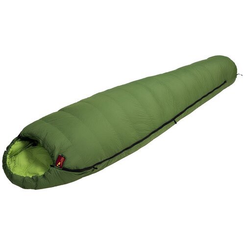 Спальный мешок BASK Trekking 600+FP M V2 -19C, темно-зеленый, молния с левой стороны