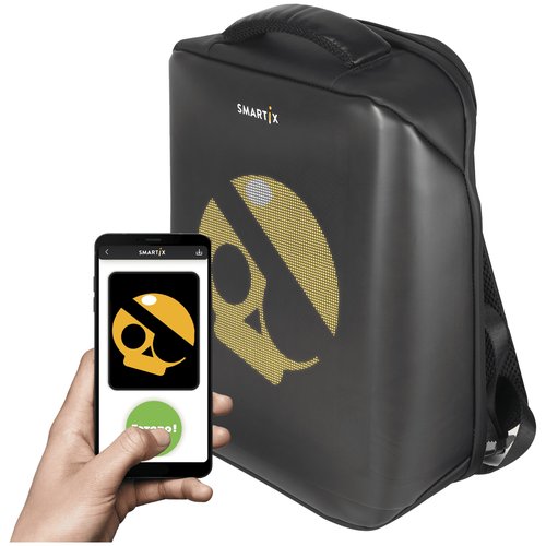 Рюкзак с экраном SMARTIX LED 5HD черный (Power Bank в комплекте)