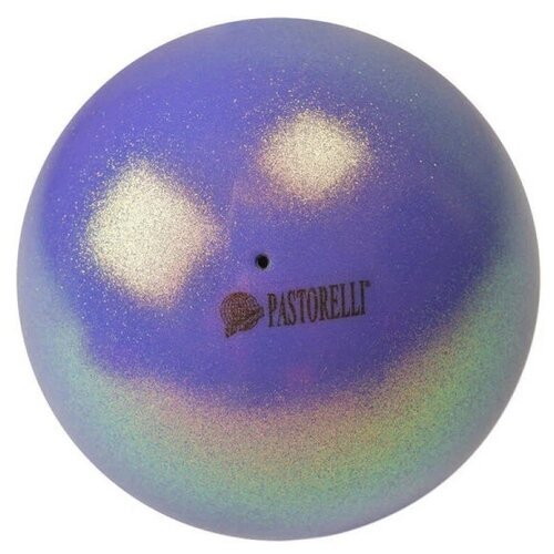 Мяч для художественной гимнастики PASTORELLI New Generation GLITTER HIGH VISION, 18 см, сиреневый