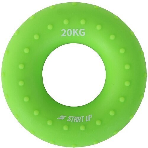 Эспандер кистевой круглый Start Up NT34036 с рельефом 20 кг зелёный
