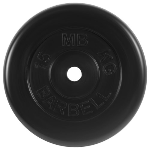 Диск MB Barbell Стандарт MB-PltB31 15 кг 15 кг 1 шт. черный