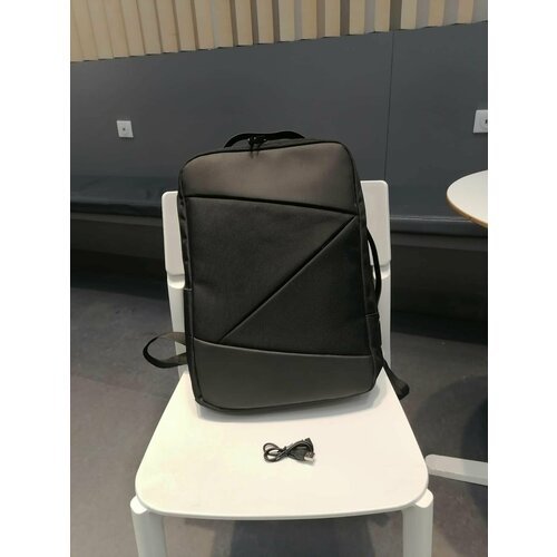 Рюкзак мужской городской, черный, повседневный, водонепроницаемый, для командировок, для путешествий, для ноутбука, с USB, 30 л