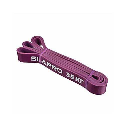 Silapro лента для фитнеса силовая эластичная 208х0,45х3,2см, латекс, 35 кг
