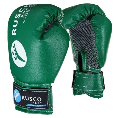 Перчатки боксёрские RUSCO SPORT, детские, 4 унции, цвет зелёный