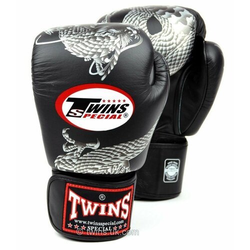 Боксерские перчатки Twins FBGVL3-23 black silver 14oz