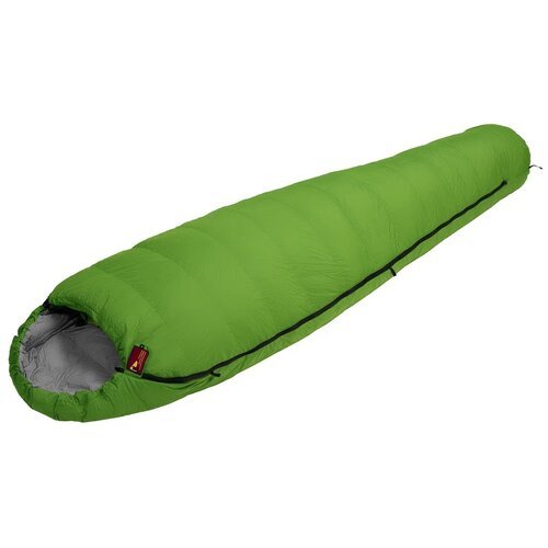Спальный мешок BASK Trekking 600+FP M V2 -19C, Зеленый/темно-серый, молния с левой стороны