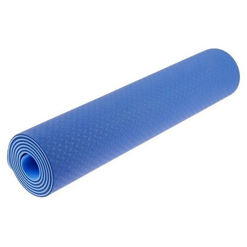 Коврик для йоги 183x61x0.6 см Синий