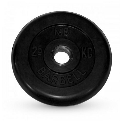 Диск MB Barbell Стандарт MB-PltB31 2.5 кг 1 шт. черный