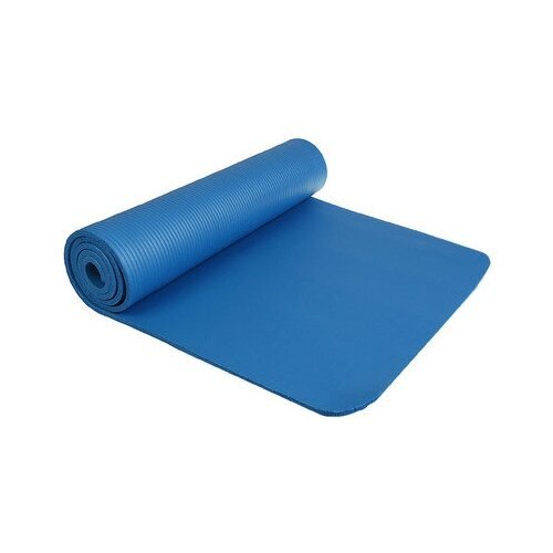 Коврик для йоги Sangh Yoga mat, 183х61х1 см синий однотонный 0.8 кг 1 см