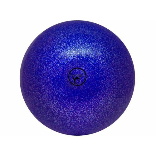 Мяч для художественной гимнастики GO DO. Диаметр 15 см. Цвет: синий с глиттером. Производство: Россия