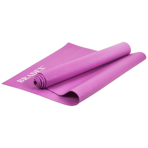 Коврик для йоги BRADEX SF 0397-0401, 173х61х0.3 см розовый 0.7 кг 0.3 см