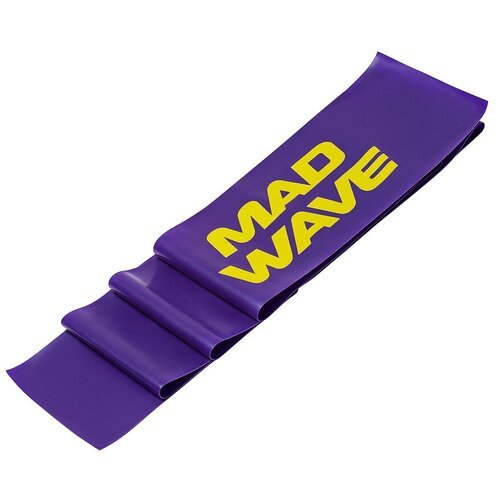 Эспандер резинка для фитнеса, лента MAD WAVE Stretch Band 200 х 15 см 9.9 кг violet
