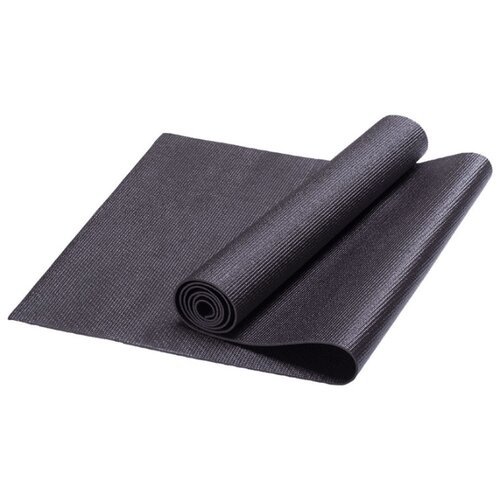 HKEM112-03-BLK Коврик для йоги, PVC, 173x61x0,3 см (черный)