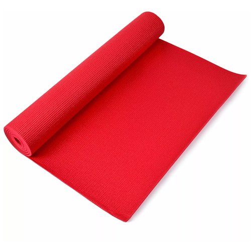 Коврик для йоги CLIFF PVC с чехлом (1720*610*6мм), красный