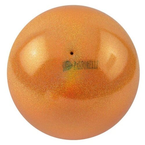 Мяч для художественной гимнастики PASTORELLI New Generation GLITTER HIGH VISION, 18 см, оранжевый