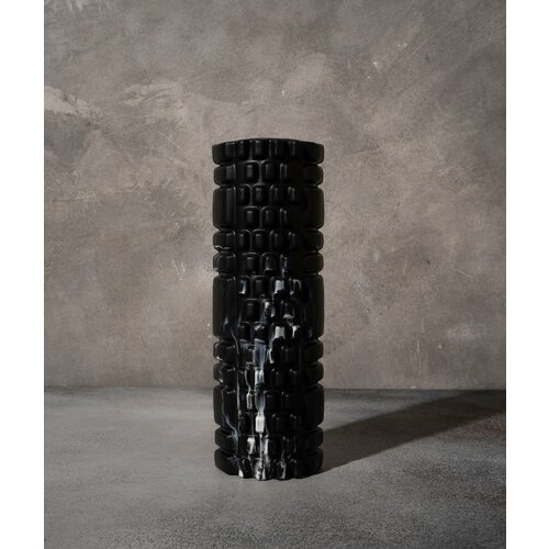 Роллер для йоги Sangh, массажный, размеры 30 х 10 см, цвет черный