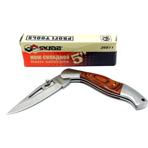 Нож складной SKRAB 26811 коричневый