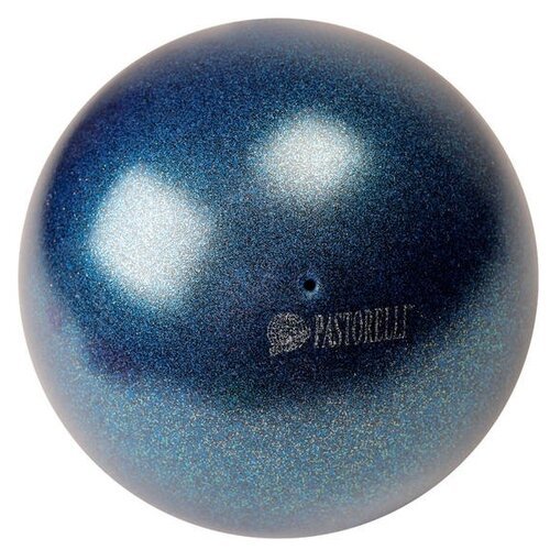 Мяч для художественной гимнастики PASTORELLI New Generation GLITTER HIGH VISION, 18 см, темно-синий