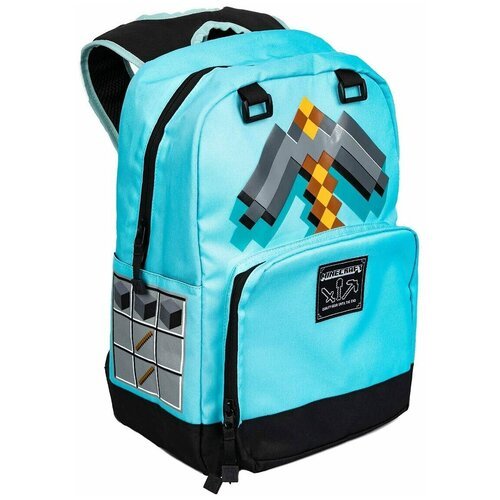 Рюкзак Minecraft: Diamond Pickaxe, голубой