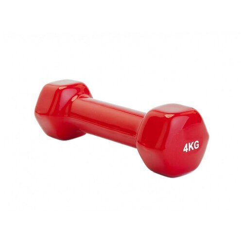 Гантель обрезиненная Ironman 4 кг, красный