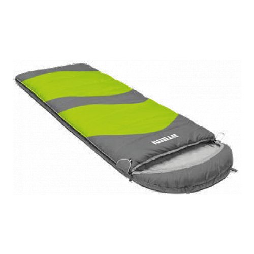 Спальный мешок ATEMI Quilt 200, серый/зеленый, молния с левой стороны