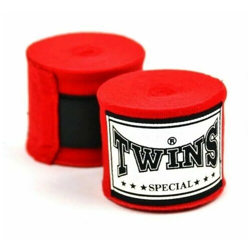 Боксерские бинты Twins Special красные 5м