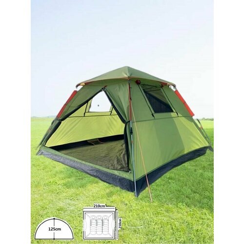 Палатка для рыбалки 3 местная Mircamping 930-3, автоматическая, шатер, летняя, кемпинговая
