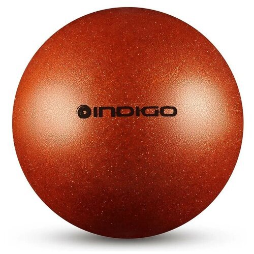 Мяч для художественной гимнастики Indigo IN119, 15 см, оранжевый